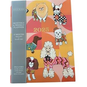 Molly and Rex Dog Themed Planner 2025